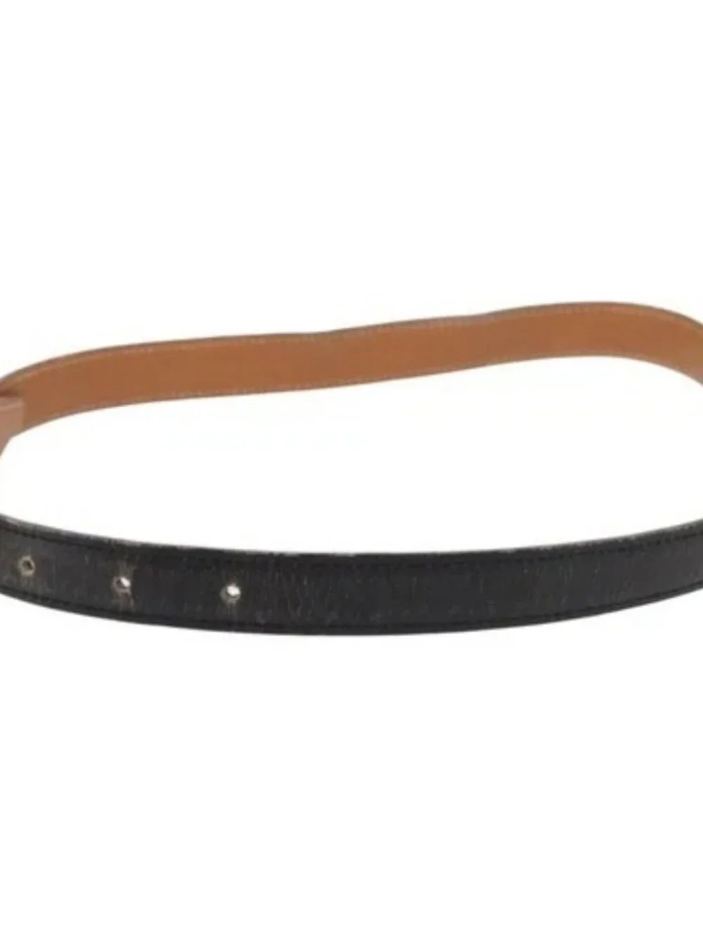 HERMES H Constance Reversible Belt Leather 33.1" Black Auth 168763 - Picture 3 of 9